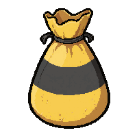 sandbag  danger striped yellow and black