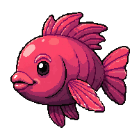 anglerfish glowing  tropical bright neon