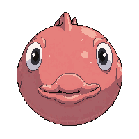 blowfish round  coral reef colored