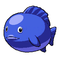 blowfish round  deep sea dark