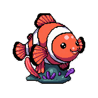 clownfish coral  bioluminescent glow