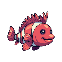clownfish coral  magical enchanted