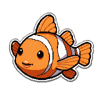 clownfish coral  tiny miniature