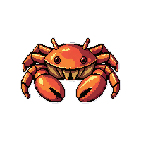 crab hermit shell  toxic poison bright