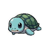 Sea Turtle Ancient Cute Chibi Baby — free pixel art sprite from the Runner Ocean Creatures collection, transparent PNG