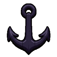 Anchor Rusty Heavy  Broken Half Piece — free pixel art sprite from Runner Ocean Treasures