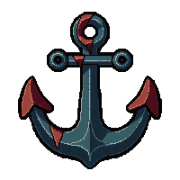 anchor rusty heavy  freshly recovered