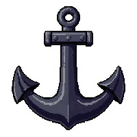 anchor rusty heavy  museum quality restored