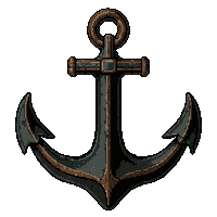 Anchor Rusty Heavy  Water Damaged Worn — free pixel art sprite from Runner Ocean Treasures