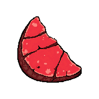 Coral Branch Red  Broken Half Piece — free pixel art sprite from Runner Ocean Treasures
