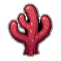 coral branch red  mythical legendary
