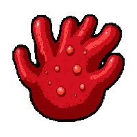 coral branch red  pearl decorated