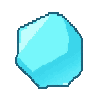crystal sea glass  crystal clear gem