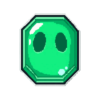 crystal sea glass  cursed ghostly green