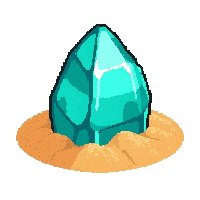 crystal sea glass  sand covered buried