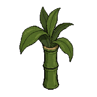 Bamboo Stalk  Wilting Dried — free pixel art sprite from Runner Plants