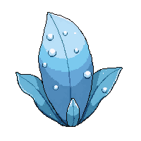 Blue Orchid  Frost Covered — free pixel art sprite from Runner Plants