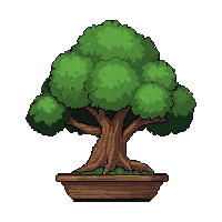 Bonsai Tree Mini  Fully Grown Large — free pixel art sprite from Runner Plants