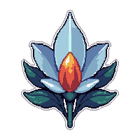 crystal magic flower  blooming fresh