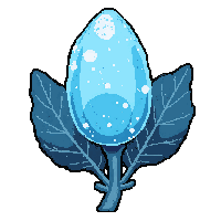 crystal magic flower  frost covered