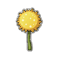 dandelion puff  magical glowing