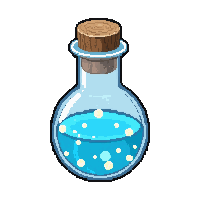 ice pale blue  twisted spiral bottle