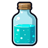 invisibility cyan  tall slim bottle
