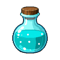 invisibility cyan  twisted spiral bottle