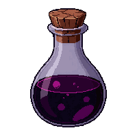 shadow black  teardrop pendant vial