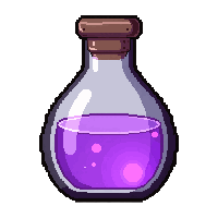 shrink purple  diamond shaped flask