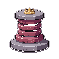double jump spring  on a small pedestal