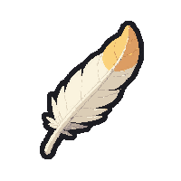 feather of slow fall  with electric crackle