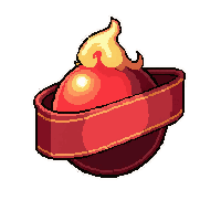 fireball  wrapped in ribbon