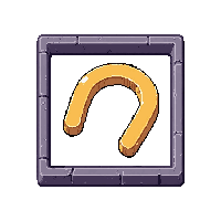 horseshoe magnet  in a question mark box