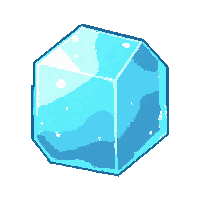 ice crystal freeze  floating with energy waves