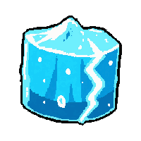 ice crystal freeze  with electric crackle