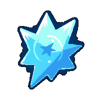 ice crystal freeze  with rotating star aura
