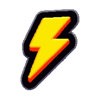 lightning bolt speed  with electric crackle