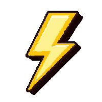 lightning bolt speed  with golden glow
