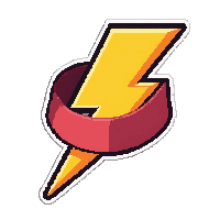 lightning bolt speed  wrapped in ribbon