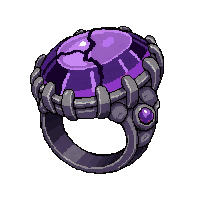 Amethyst Purple Ring  Cracked Damaged — free pixel art sprite from Runner Rings