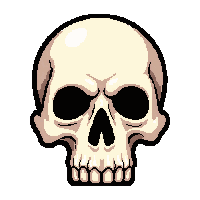 bone skull ring  pristine new