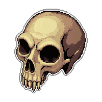 bone skull ring  tarnished old