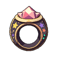 celestial star ring  enchanted magical glow