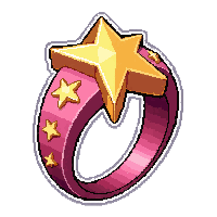 celestial star ring  shiny polished