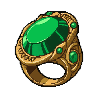 emerald green ring  ornate filigree