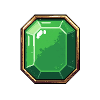 emerald green ring  shiny polished