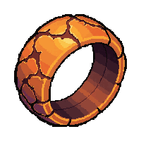 fire ember ring  cracked damaged
