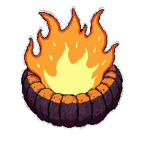 fire ember ring  enchanted magical glow