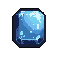 frost ice crystal ring  cursed dark aura
